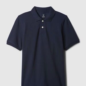 GAP Navy Blue Organic Uniform Polo Shirt
